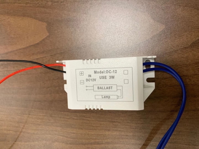 UV UV kleine de machts dodende bacteriën 2 van de Ballast12vdc Elektronische 3W ballast
